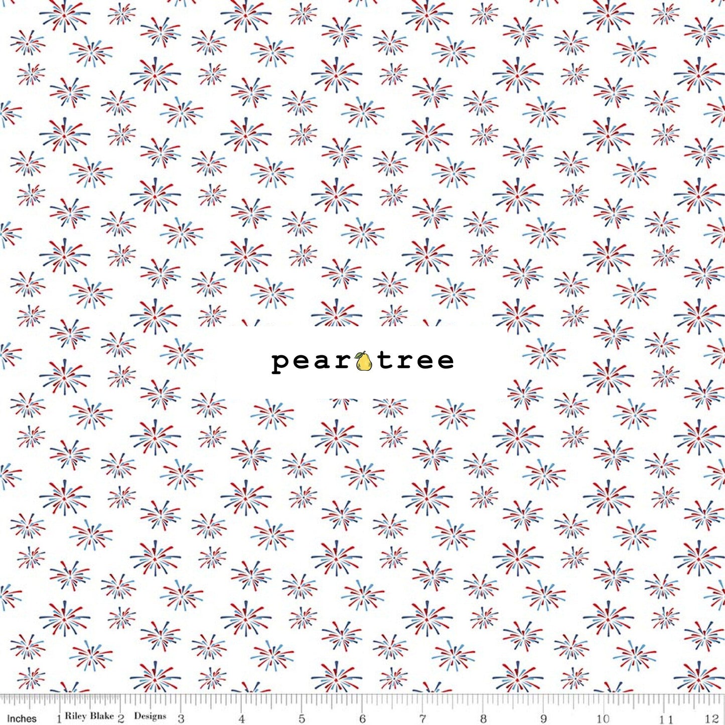 Riley Blake Designs Fireworks White