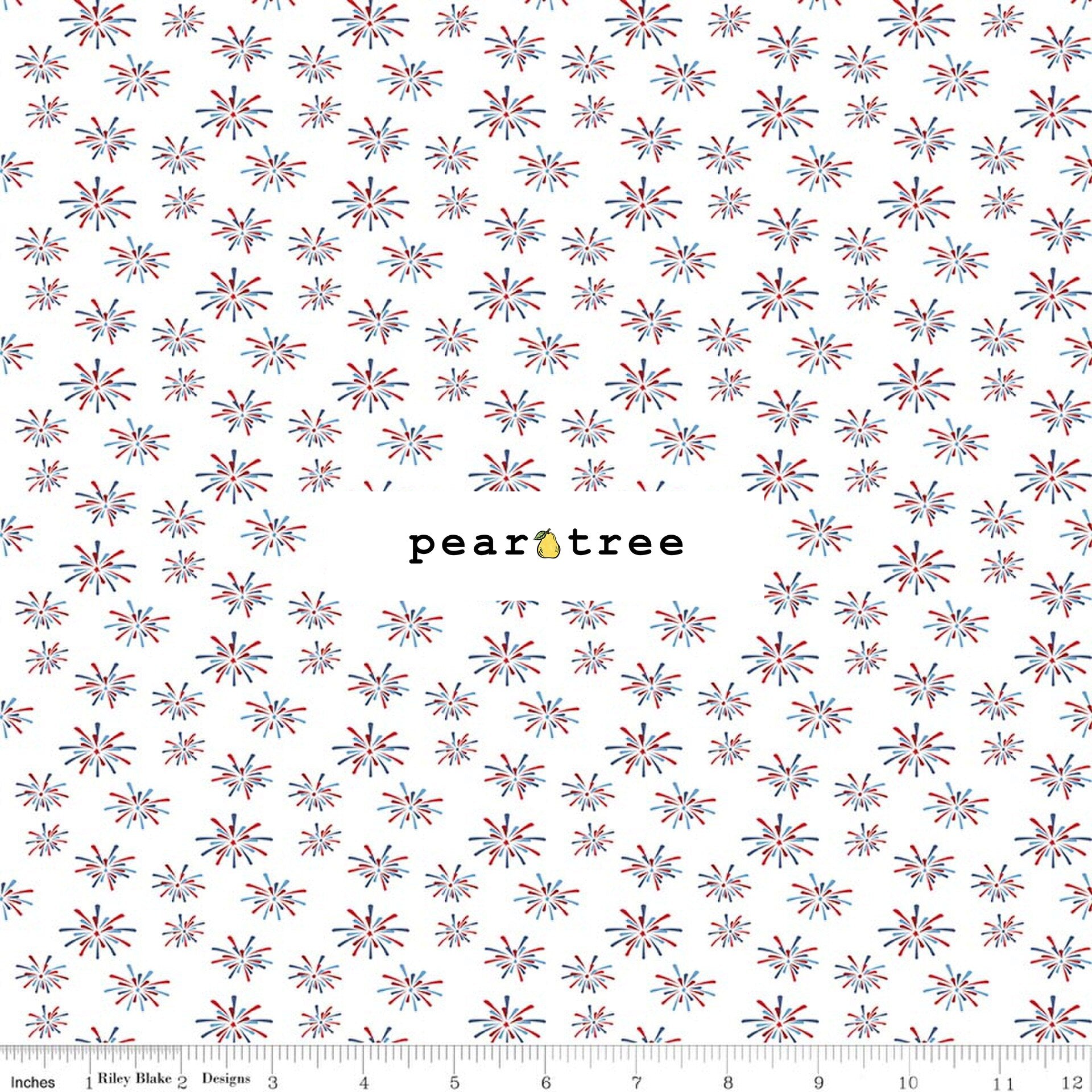 Riley Blake Designs Fireworks White