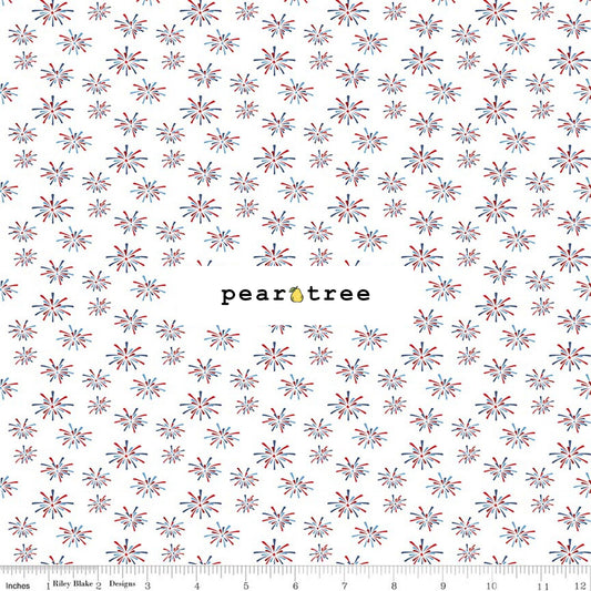 Riley Blake Designs Fireworks White