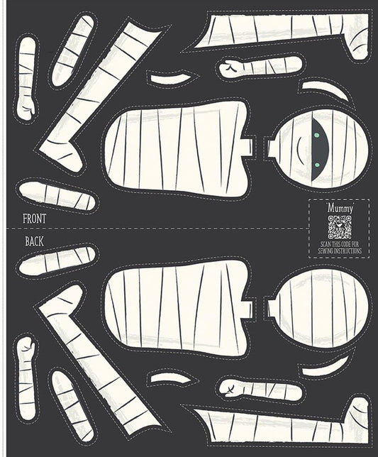 Riley Blake Designs Frank And Friends Mummy Halloween Panel