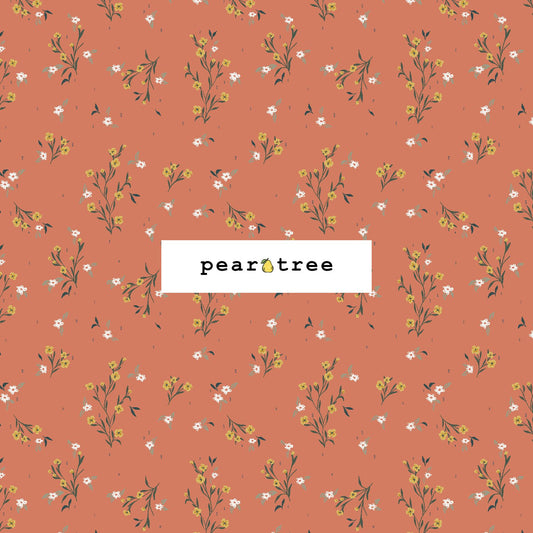 RJR Fabrics Delicate Bloom - Lustrous Copper Fabric