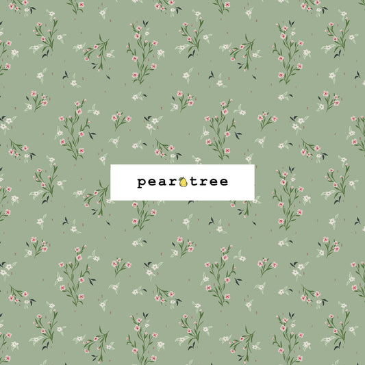 RJR Fabrics Delicate Bloom - Sage Green Fabric