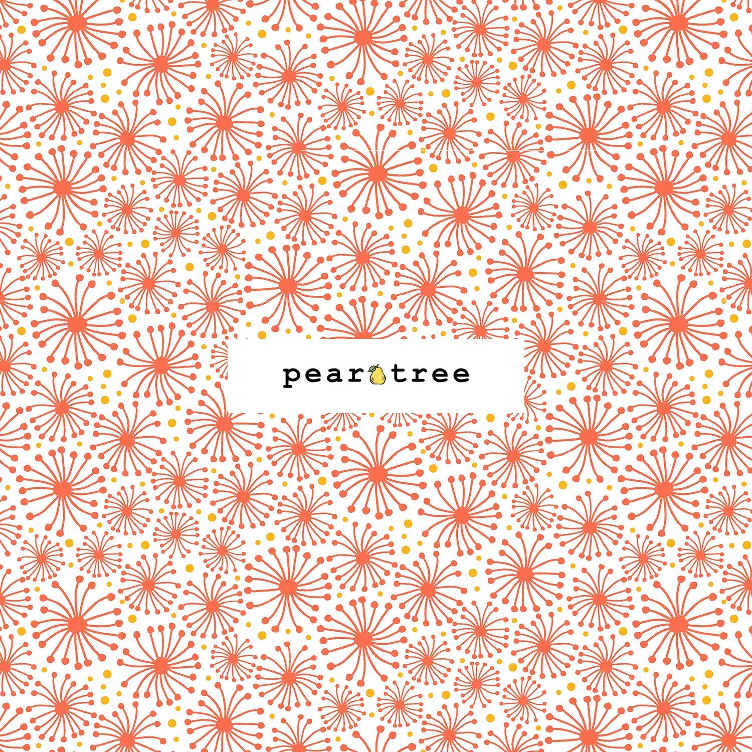 RJR Fabrics Dandelions - Orange Fabric