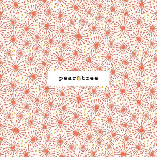RJR Fabrics Dandelions - Orange Fabric
