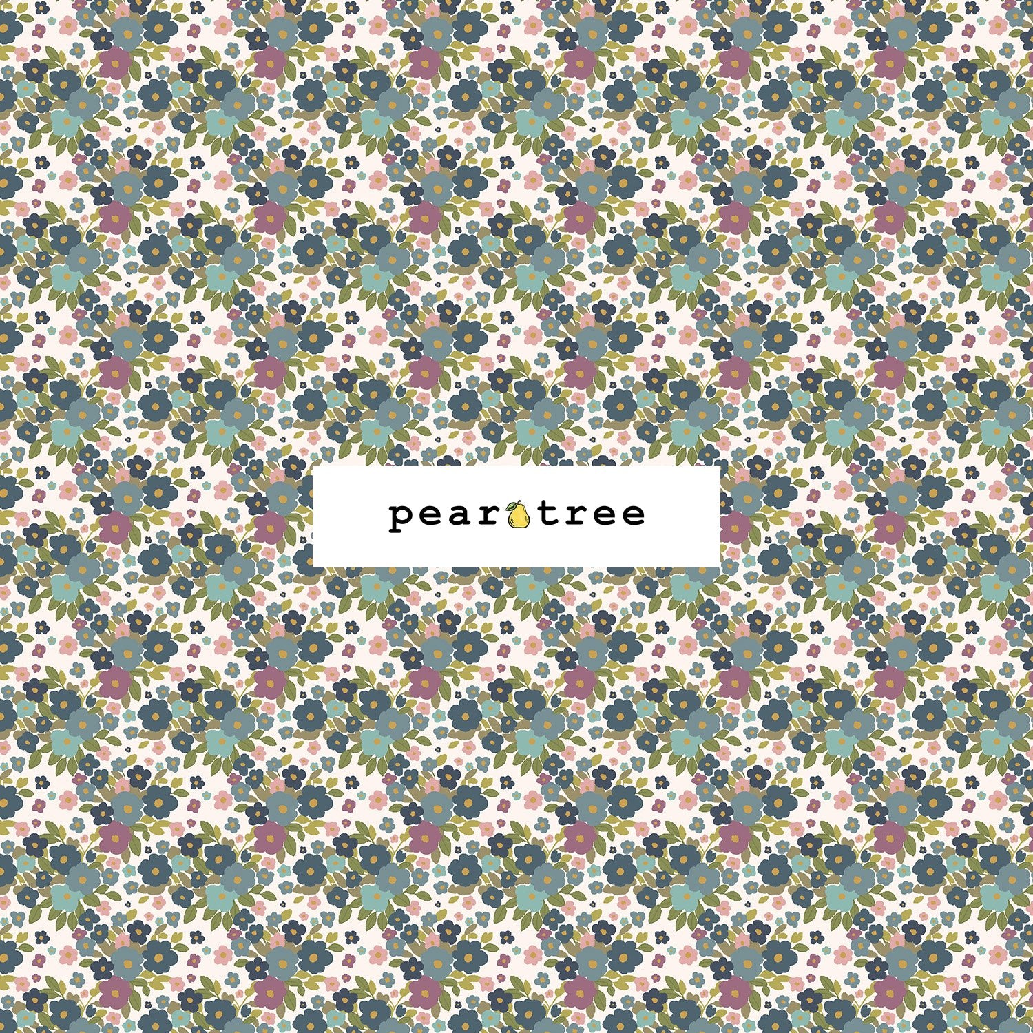 RJR Fabrics Perfect Posies - Blueberry Fabric