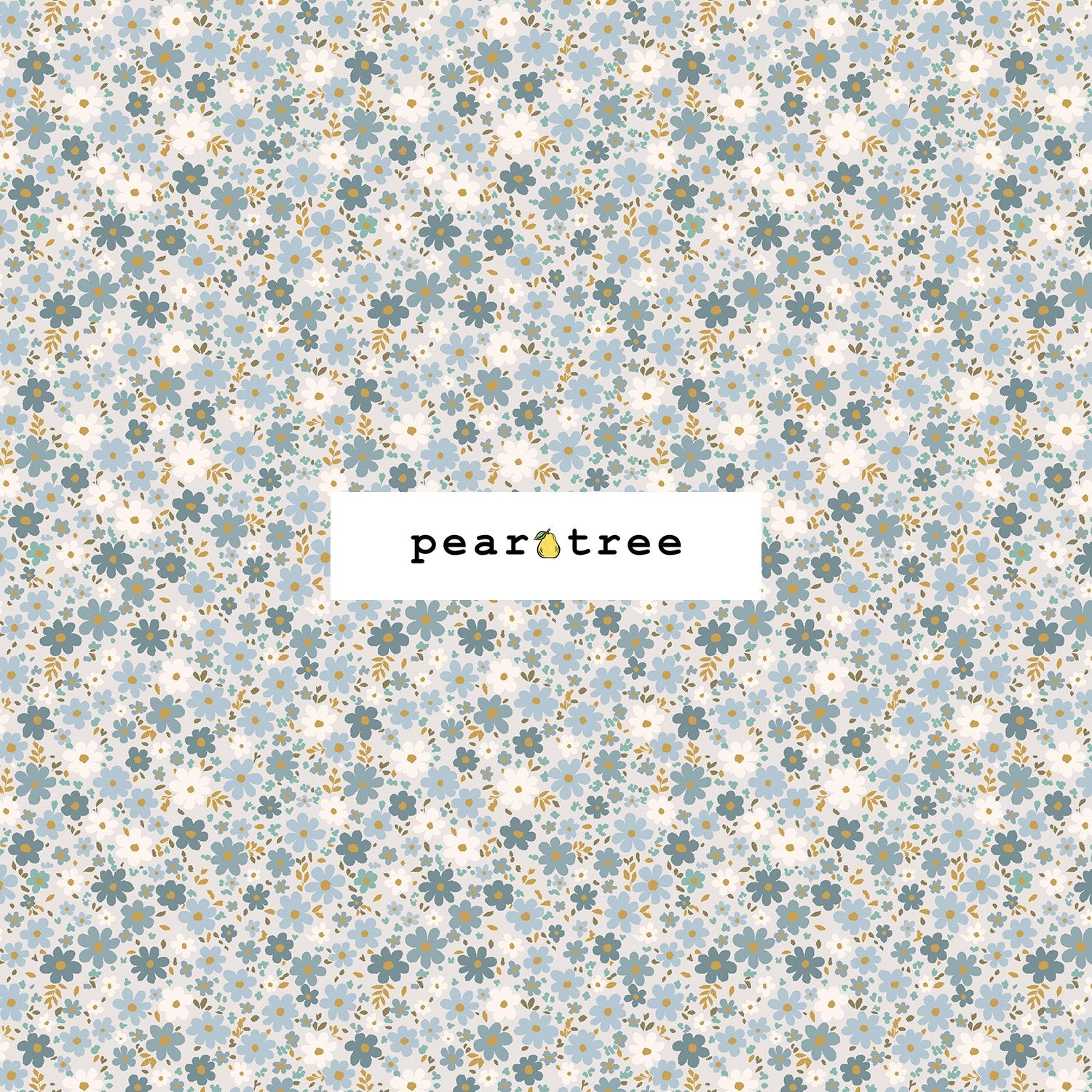 RJR Fabrics Field Of Blooms - Powderblue Fabric