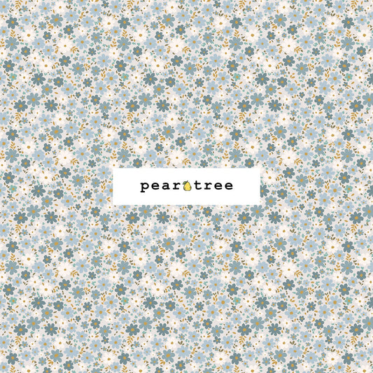 RJR Fabrics Field Of Blooms - Powderblue Fabric