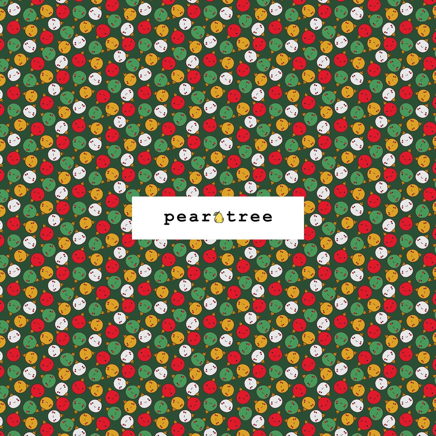 RJR Fabrics Happy Ornament - Christmas Green Fabric