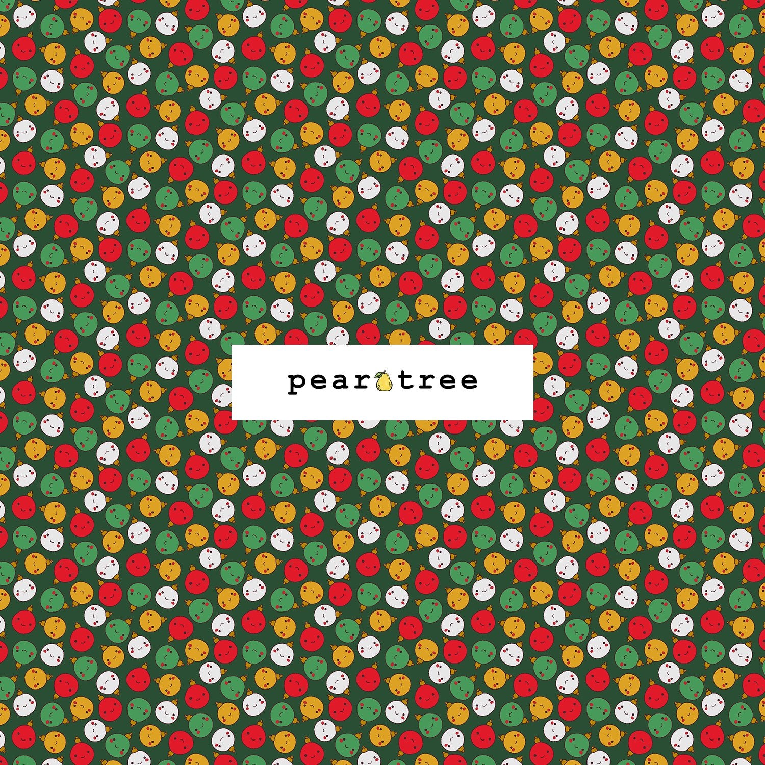 RJR Fabrics Happy Ornament - Christmas Green Fabric