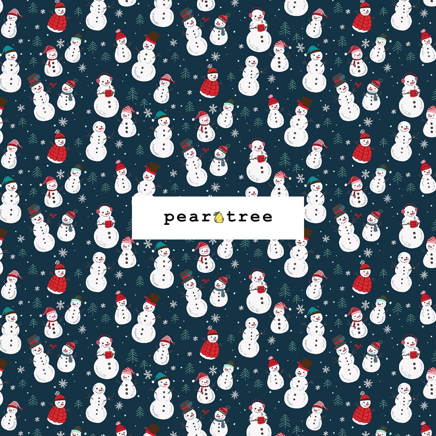 RJR Fabrics Snowmen Fun - Cold Night Fabric