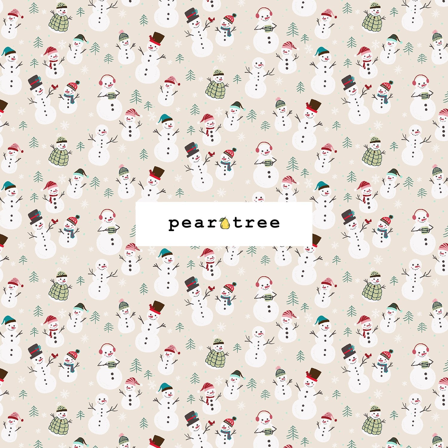 RJR Fabrics Snowmen Fun - Snowy Morning Fabric
