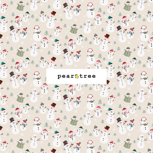 RJR Fabrics Snowmen Fun - Snowy Morning Fabric