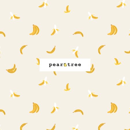 Rifle Paper Co Bananas - Cream Metallic Fabric