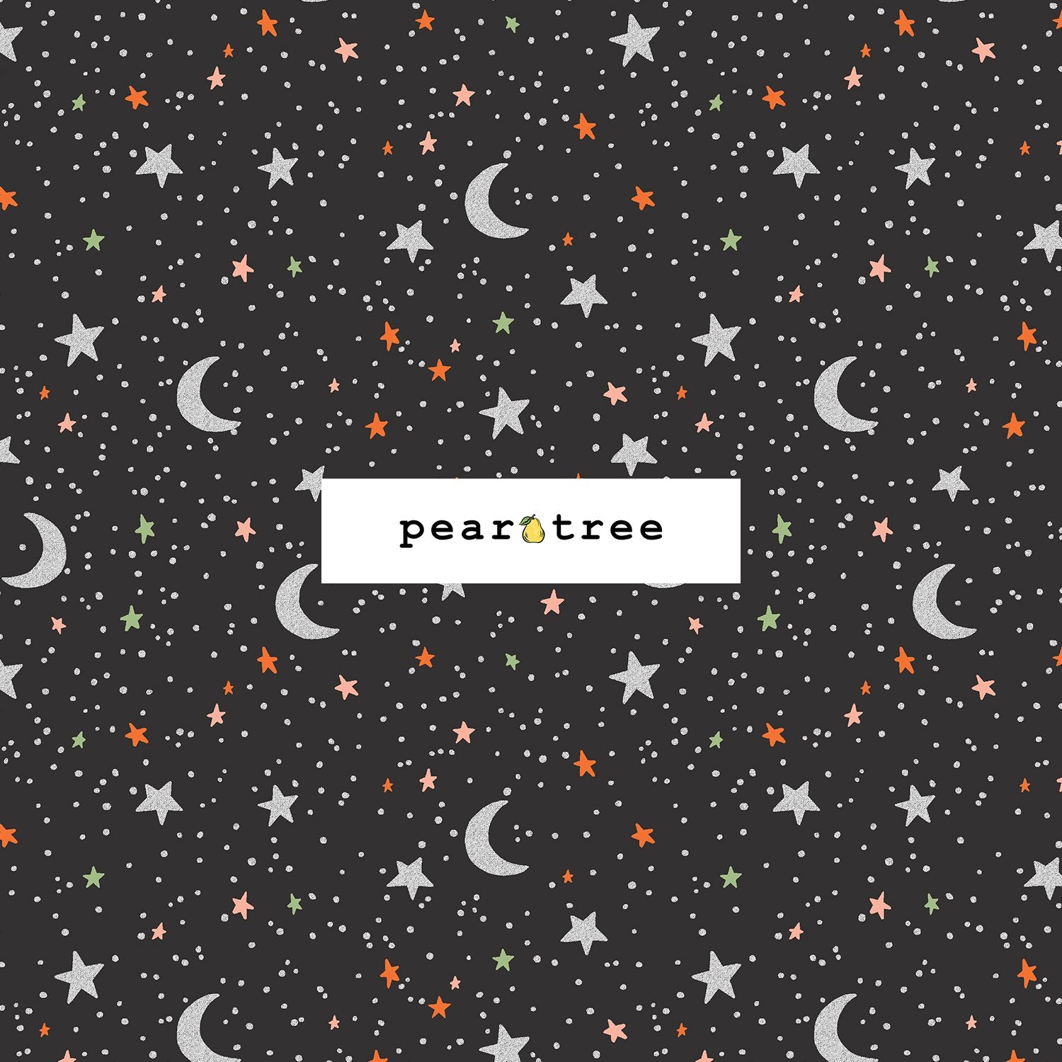 Rifle Paper Co October Night - Black Metallic Fabric