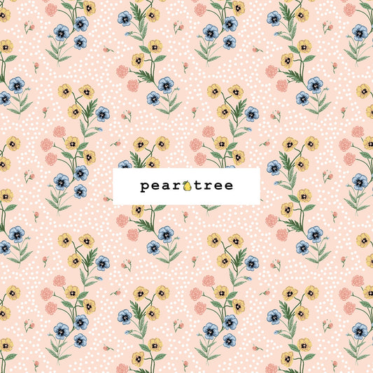 Rifle Paper Co Poppy - Pink Fabric