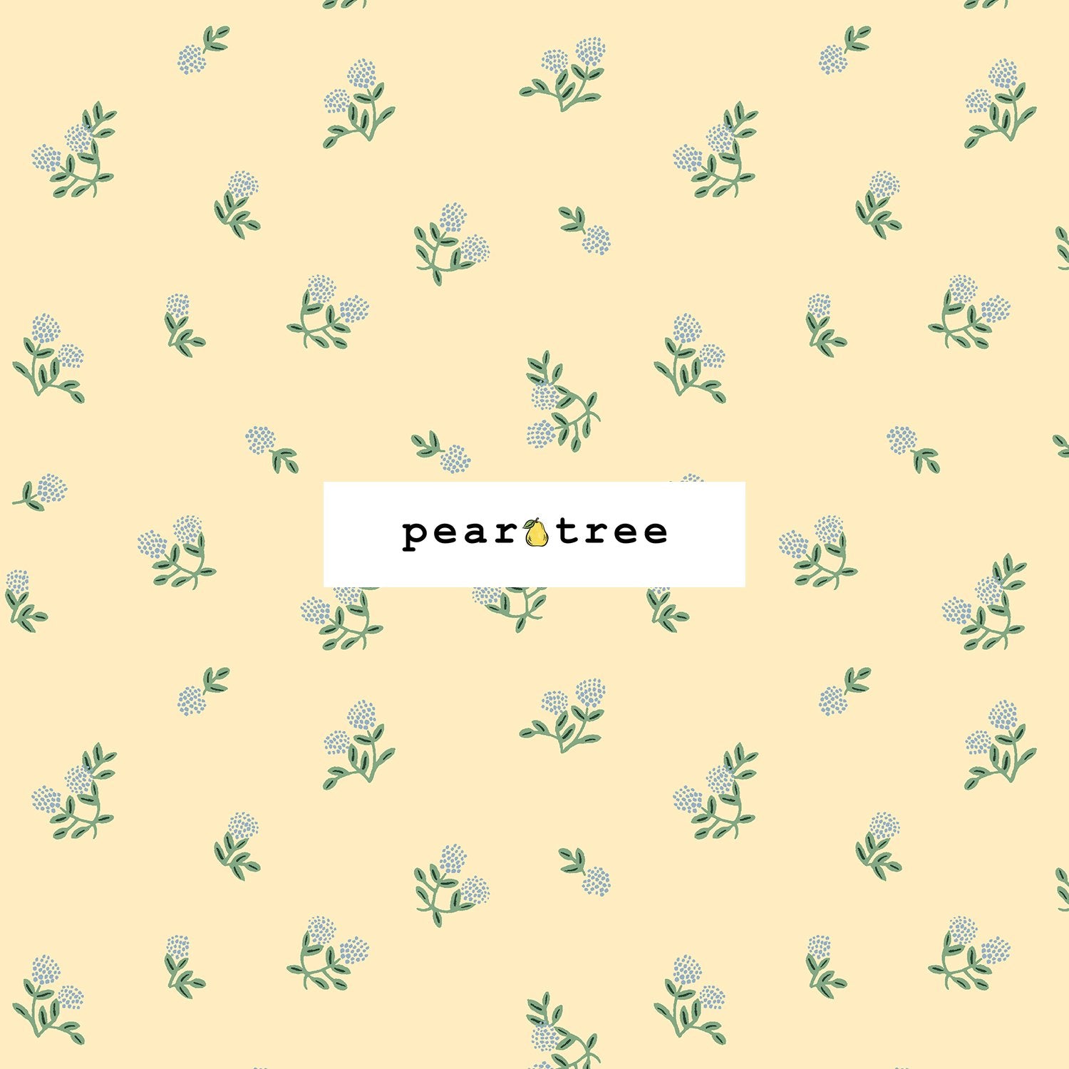 Rifle Paper Co Ditsy Hydrangea - Butter Fabric