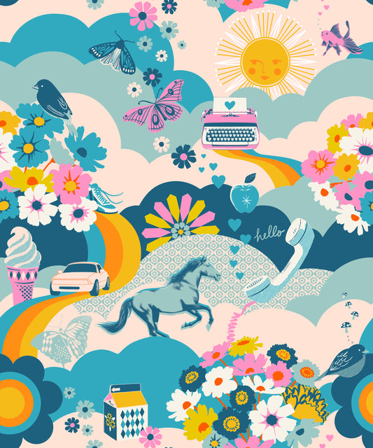 Ruby Star Society Teal Retro Vintage