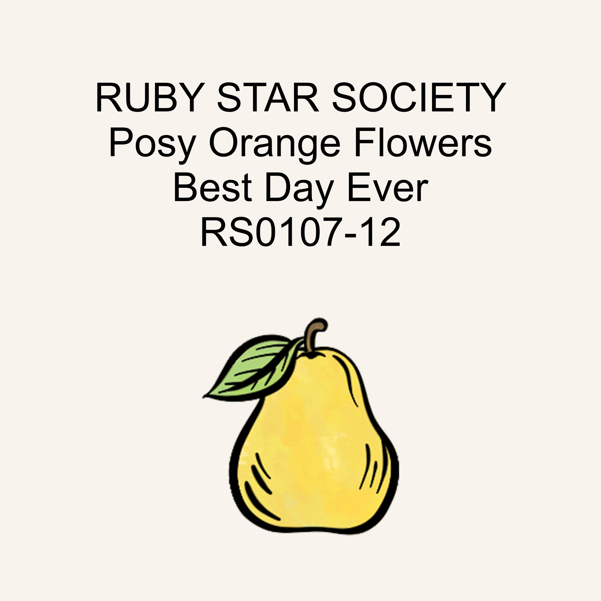 Ruby Star Society Posy Orange Flowers