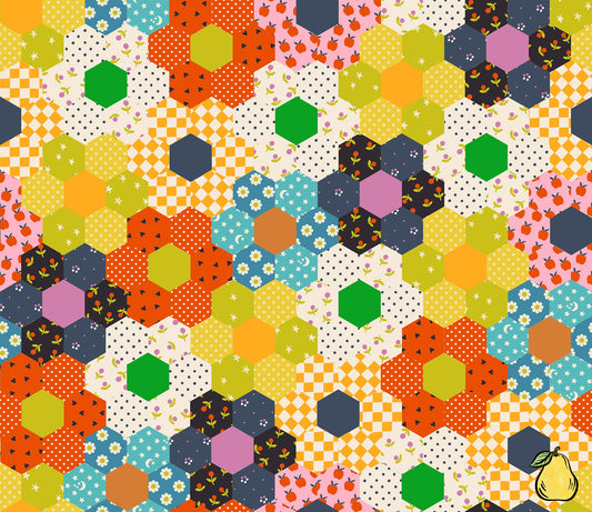 Ruby Star Society Warm Red - Vintage Hexie