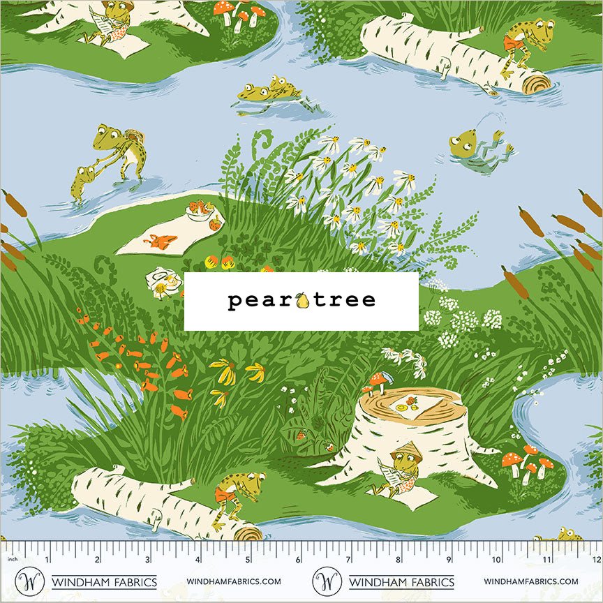 Windham Fabrics Medium Blue Frog Pond