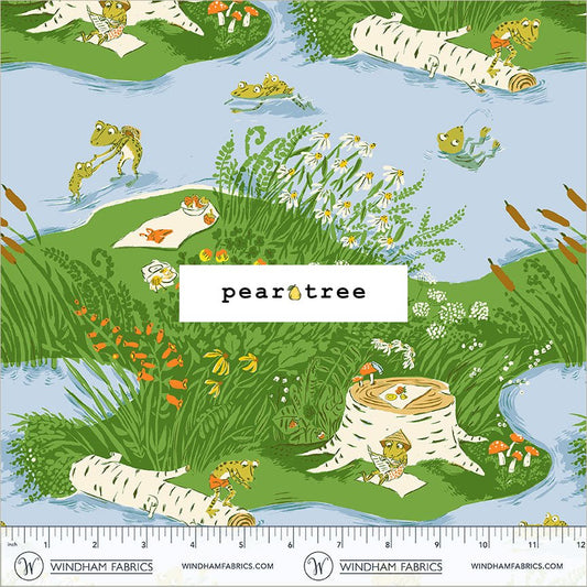 Windham Fabrics Medium Blue Frog Pond