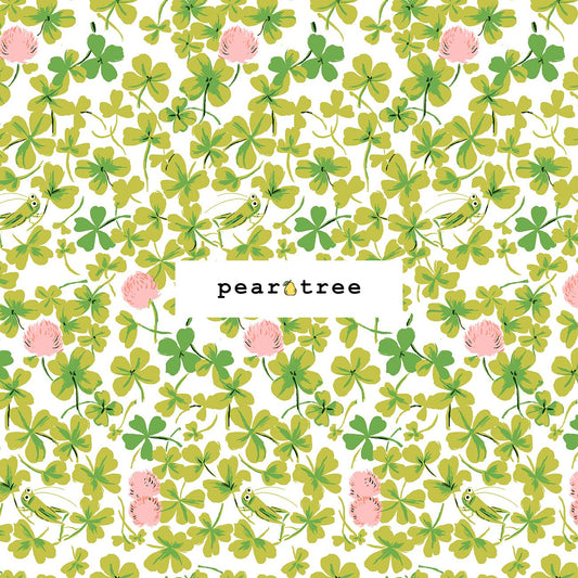 Windham Fabrics Pink Cricket Clover