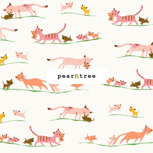 Windham Fabrics Cream Mother Cats