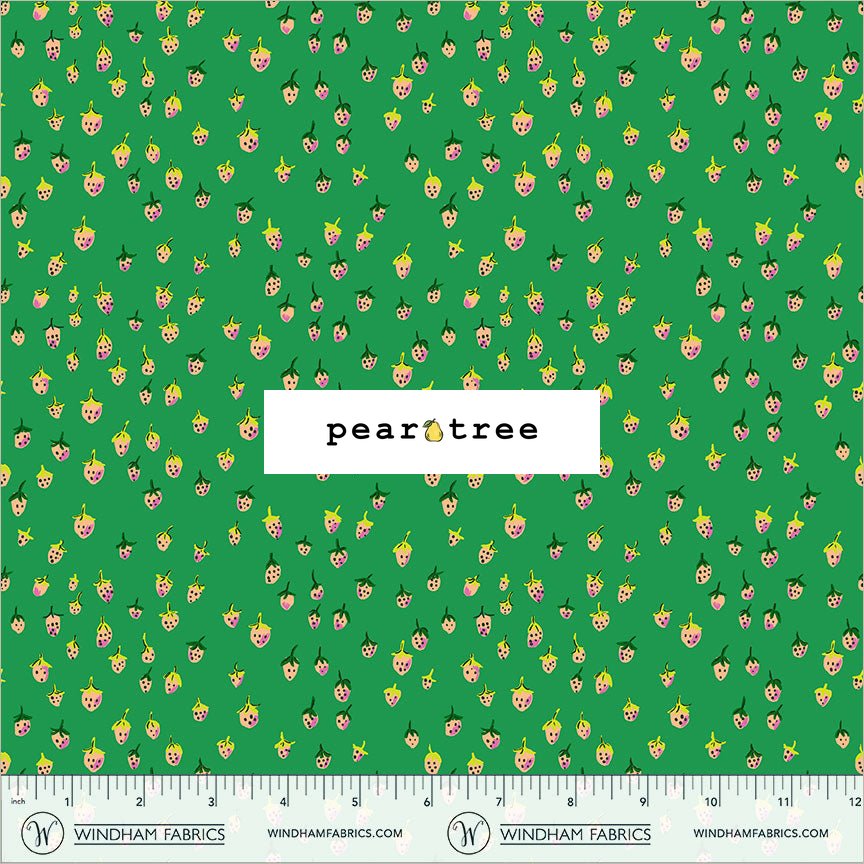 Windham Fabrics Field Strawberries - Jade