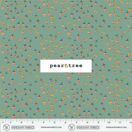 Windham Fabrics Field Strawberries - Teal