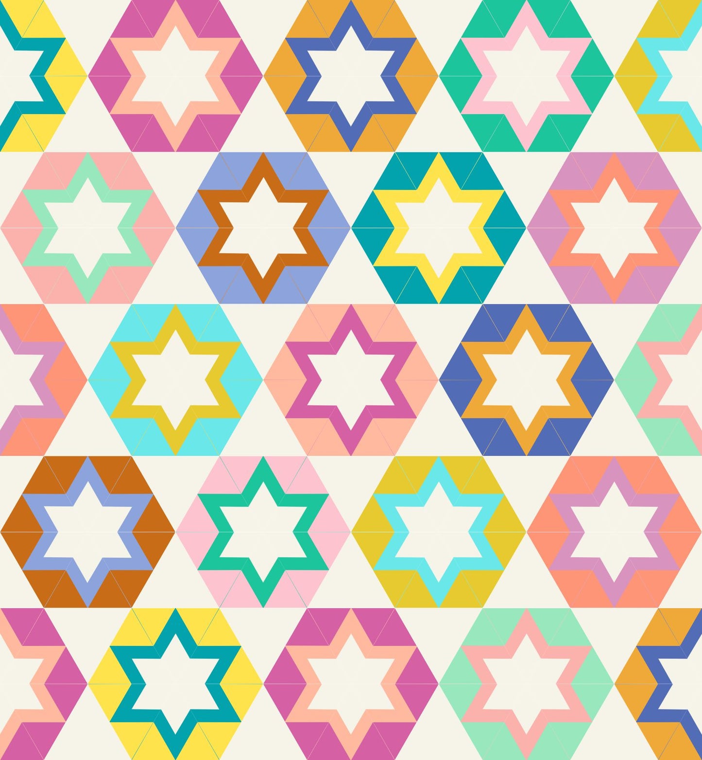 Galactic Star Pattern (Block Only) - Quilting Block PDF Download