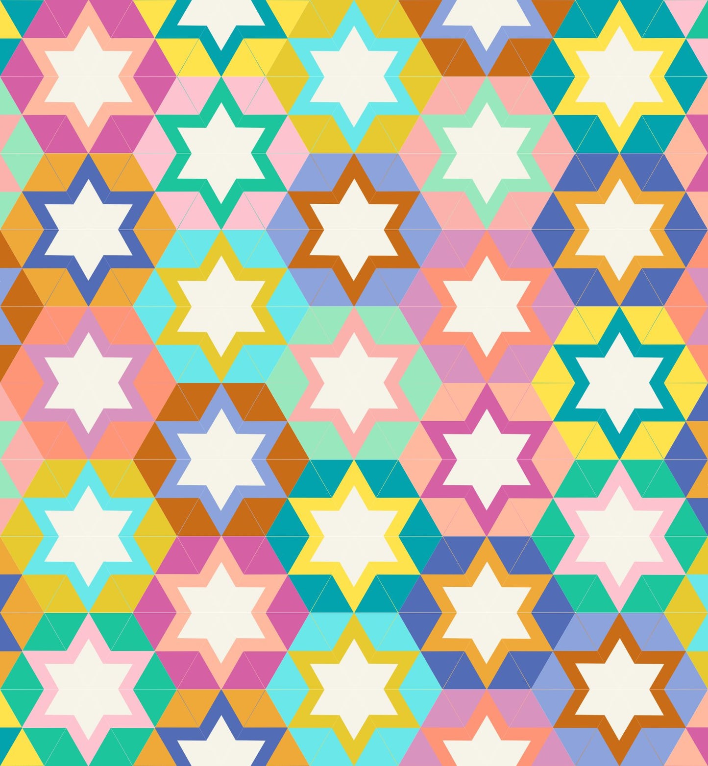 Galactic Star Pattern (Block Only) - Quilting Block PDF Download