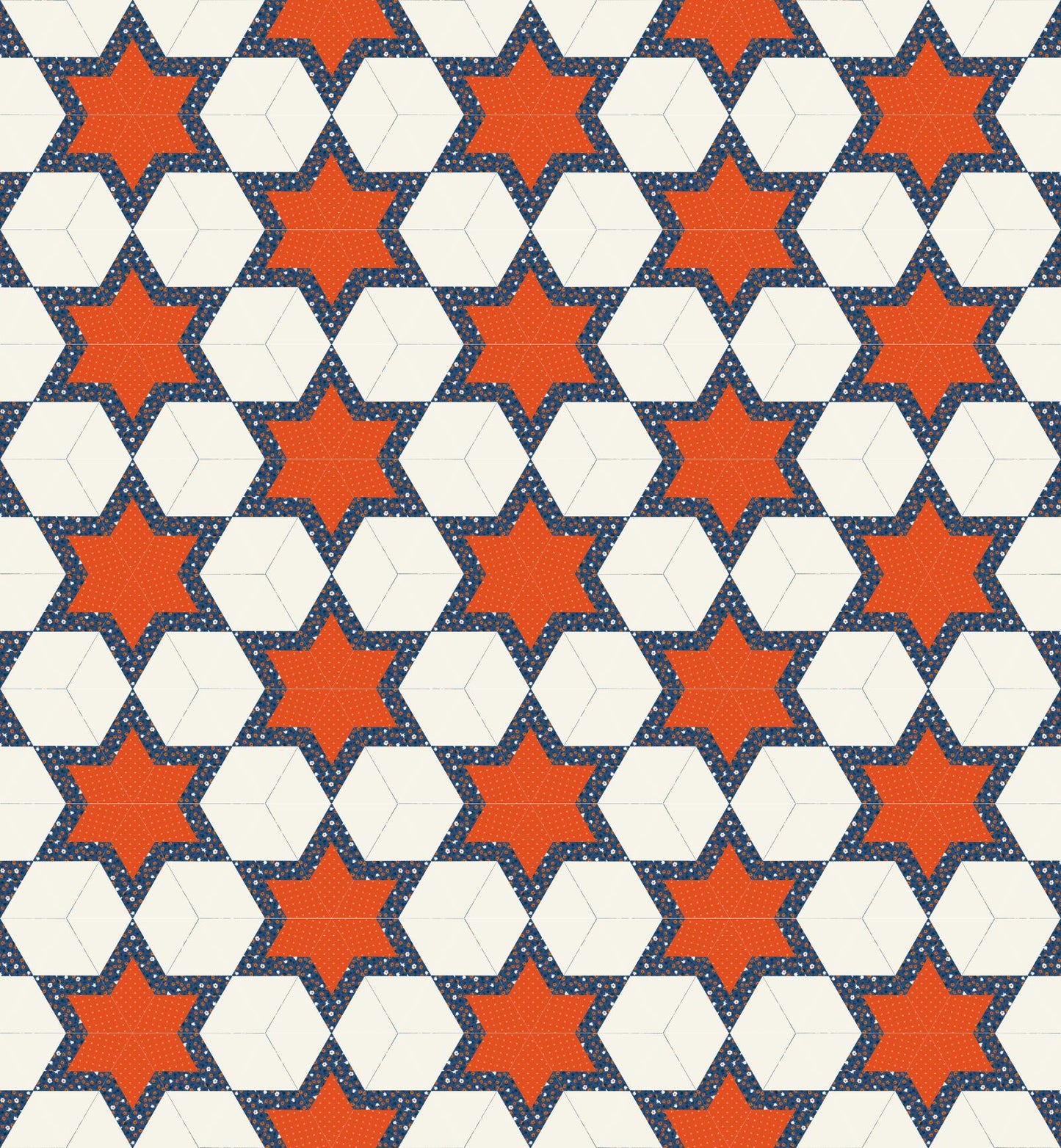 Galactic Star Pattern (Block Only) - Quilting Block PDF Download