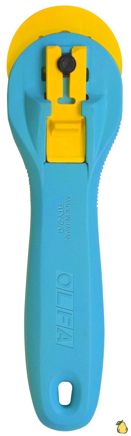 45mm Splash Handle Rotary Cutter by Olfa - Aqua | Notions | RTY2C