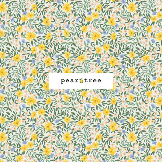 Rifle Paper Co Daisy Fields - Cream Metallic