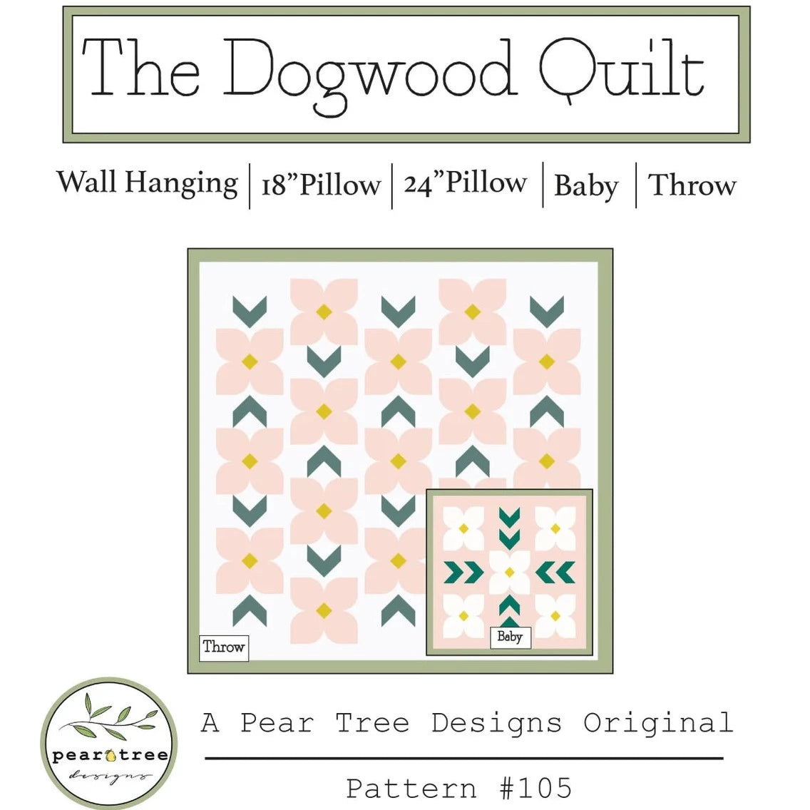 The Dogwood Quilt - Quilting Pattern PDF Download