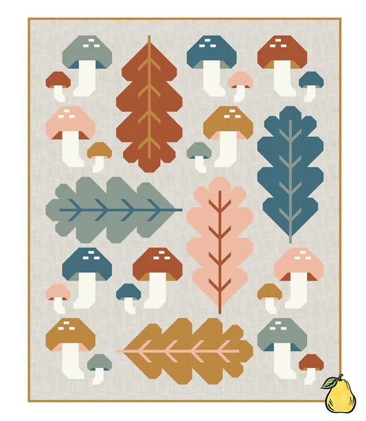 Pen + Paper Patterns Forest Fungi- Cover Version Quilt Kit Bundle | Pear Tree Market