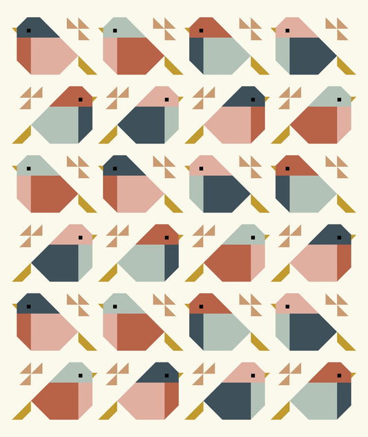 Pear Tree Market Pen + Paper Patterns Sparrows Bougie Beaks Quilt Kit Bundle - Pattern Not Included