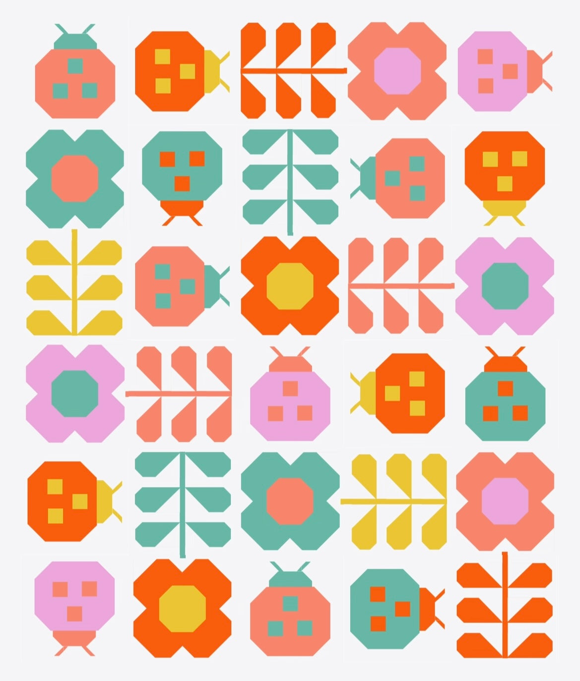Pear Tree Market Pen + Paper Patterns Hello Spring - Splash Quilt Kit Bundle - Pattern Not Included