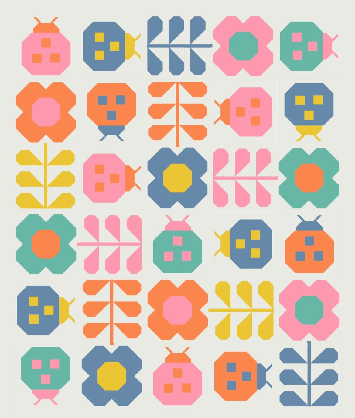 Pen + Paper Patterns Hello Spring - Efflorescent Quilt Kit Bundle - Pattern Not Included | Pear Tree Market