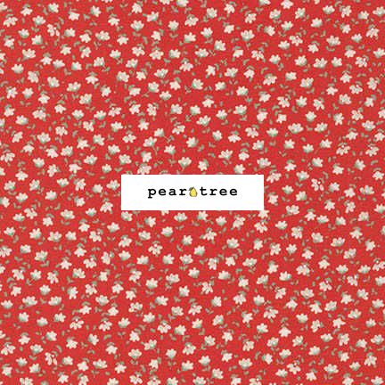 Red | Sevenberry: Petite Fleurs | Robert Kaufman Fabrics | SB-6100D3-10