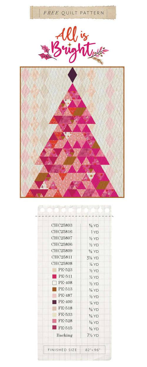 All is Bright by AGF Studio - Free Quilting Pattern PDF Download featuring Christmas in the City